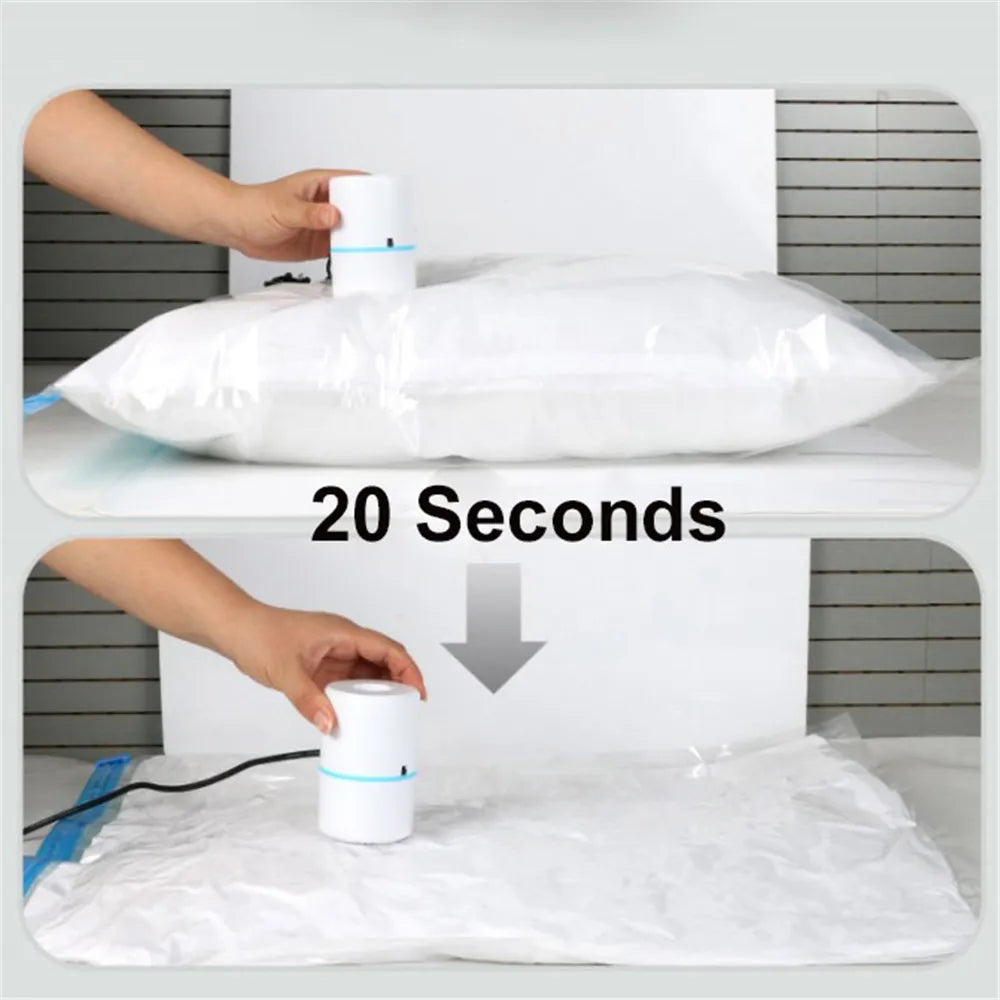 Compressed Bag Electric Pump Travel Vacuum Bag